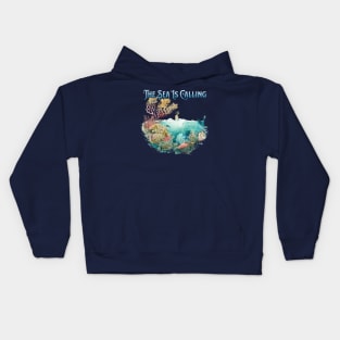 The Sea Is Calling Kids Hoodie